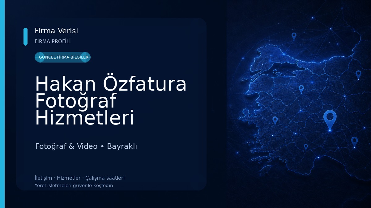 Hakan Özfatura Fotoğraf Hizmetleri Fotoğraf & Video