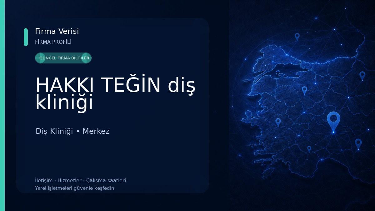 HAKKI TEĞİN diş kliniği 