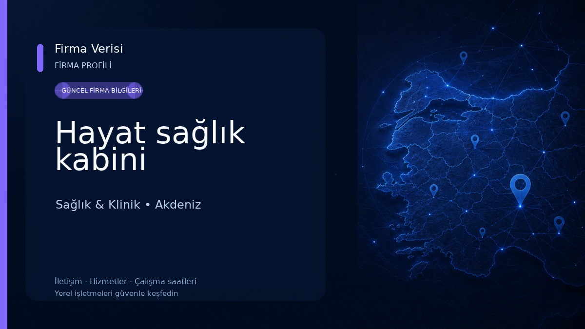 Hayat sağlık kabini 