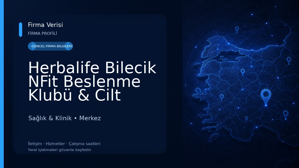 Herbalife Bilecik NFit Beslenme Klubü & Cilt Bakım Merkezi Sağlık & Klinik