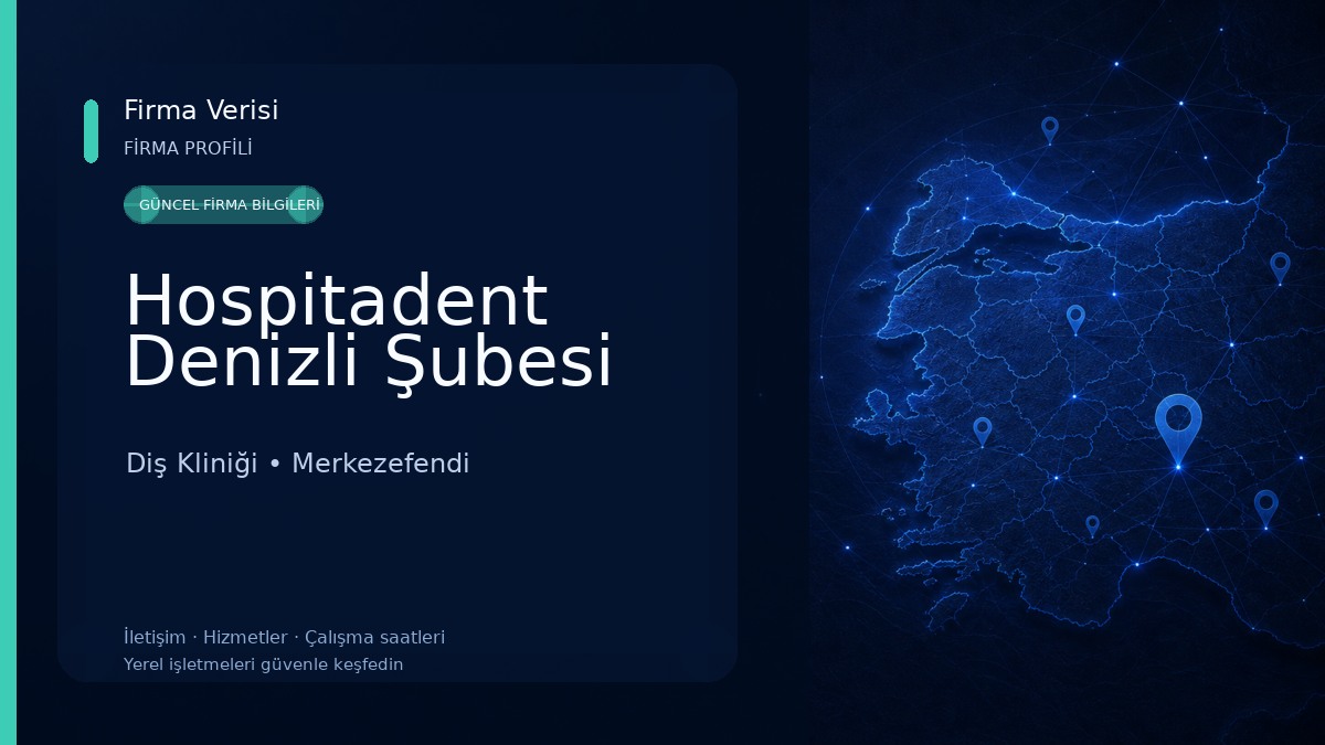 Hospitadent Denizli Şubesi Diş Kliniği