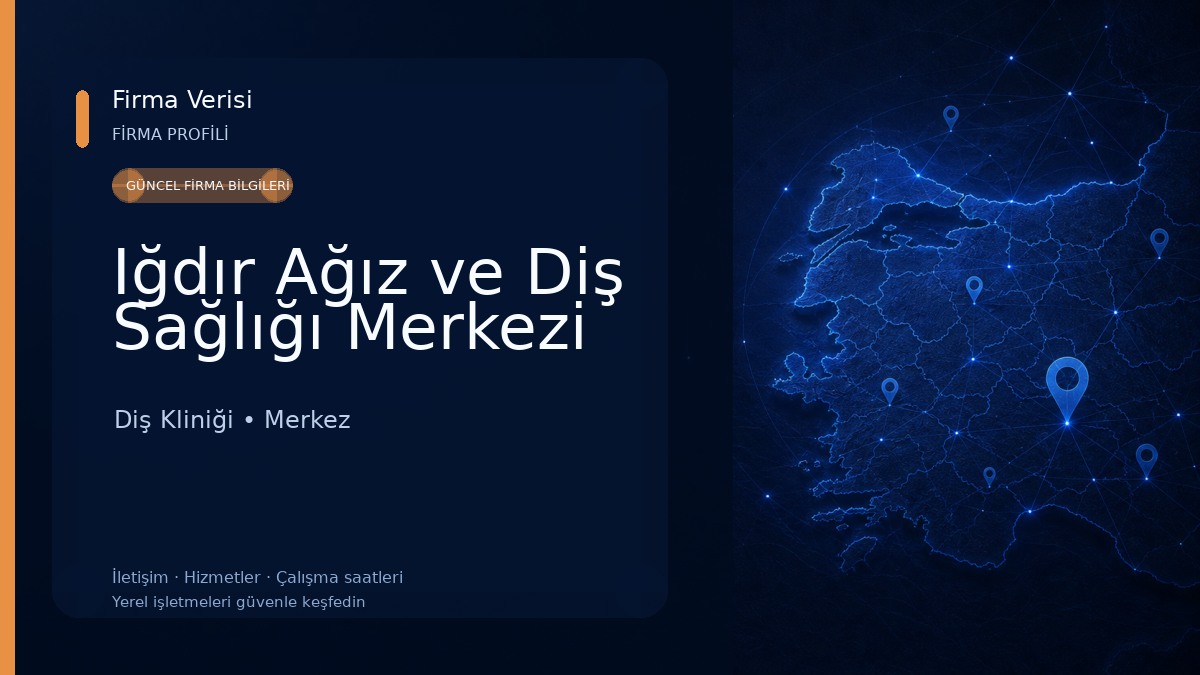 Iğdır Ağız ve Diş Sağlığı Merkezi Diş Kliniği