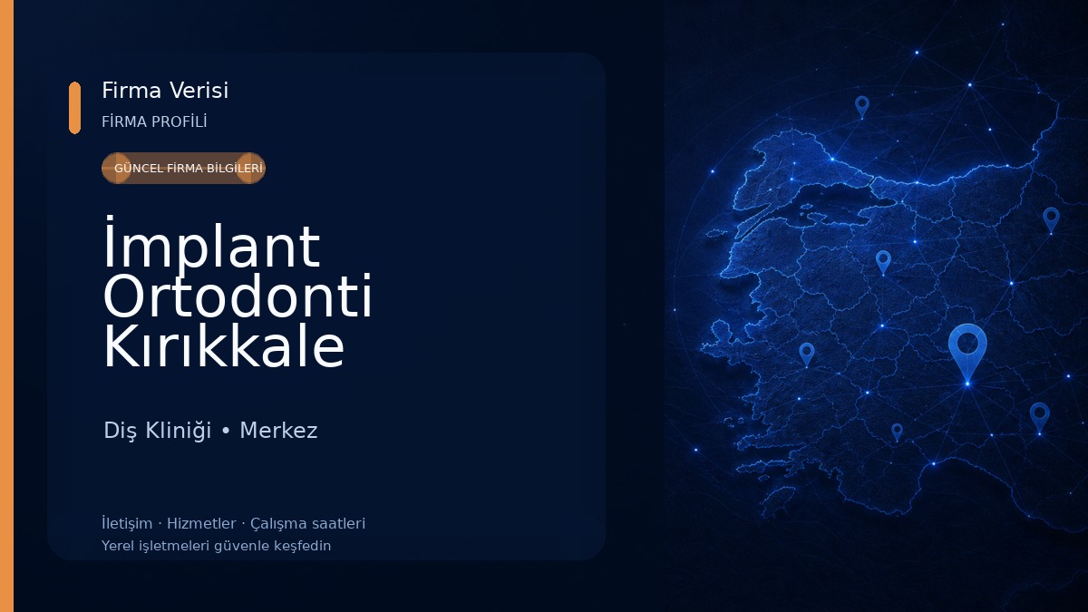 İmplant Ortodonti Kırıkkale Diş Kliniği