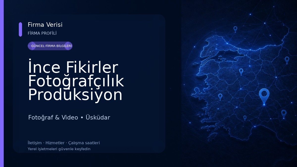 İnce Fikirler Fotoğrafçılık Prodüksiyon Fotoğraf & Video