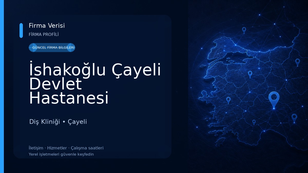İshakoğlu Çayeli Devlet Hastanesi Diş Kliniği