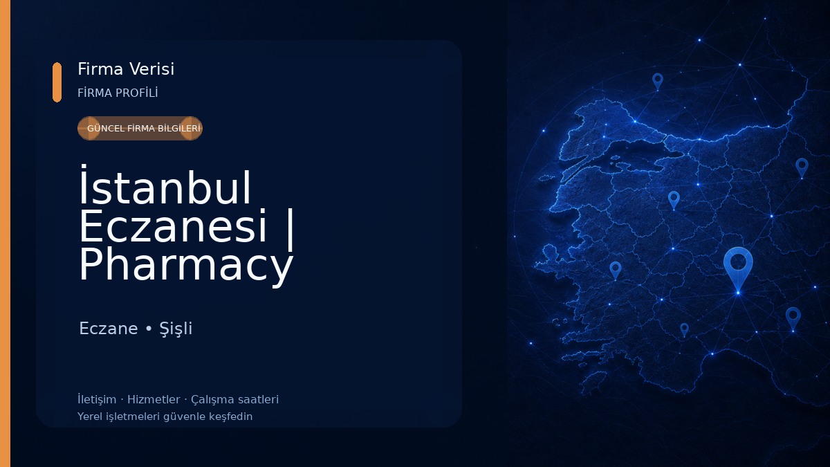 İstanbul Eczanesi | Pharmacy Istanbul Eczane