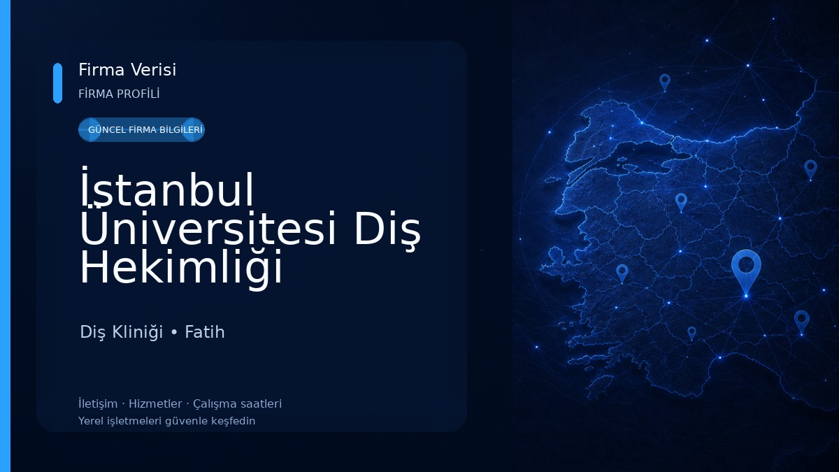 İstanbul Üniversitesi Diş Hekimliği Fakültesi Dekanlığı Diş Kliniği