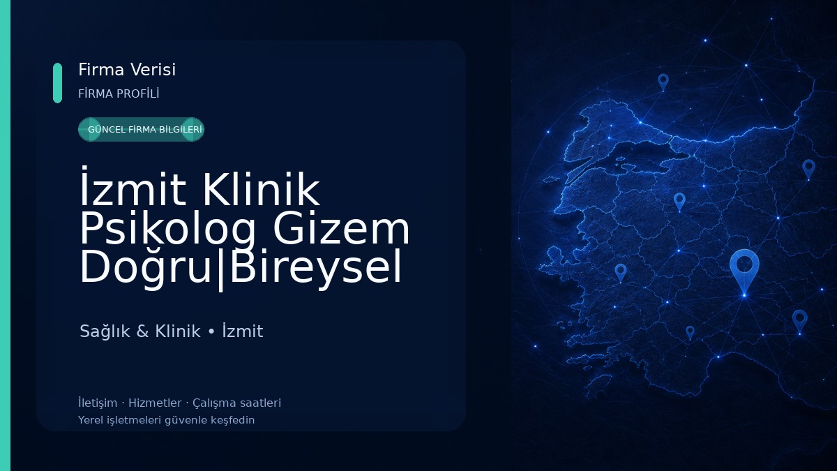 İzmit Klinik Psikolog Gizem Doğru|Bireysel Terapi|Yetişkin Terapisi|Online Terapi|Depresyon Tedavisi|Travma Terapisi Sağlık & Klinik