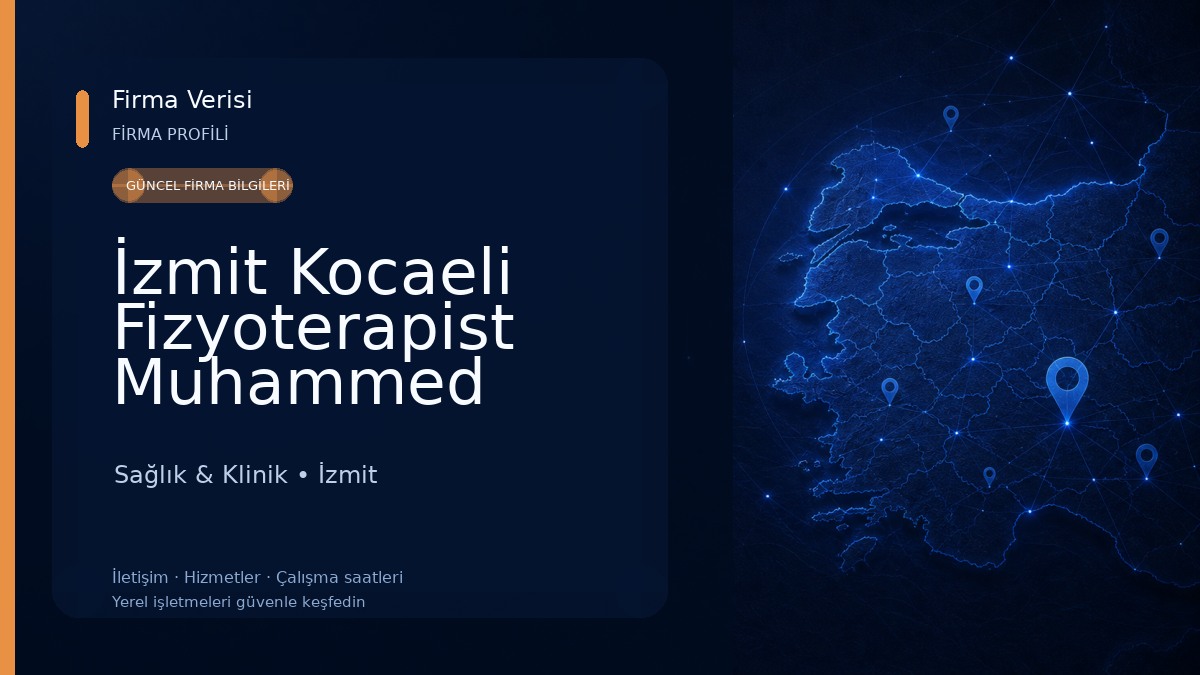 İzmit Kocaeli Fizyoterapist Muhammed Oğuz Çelen 