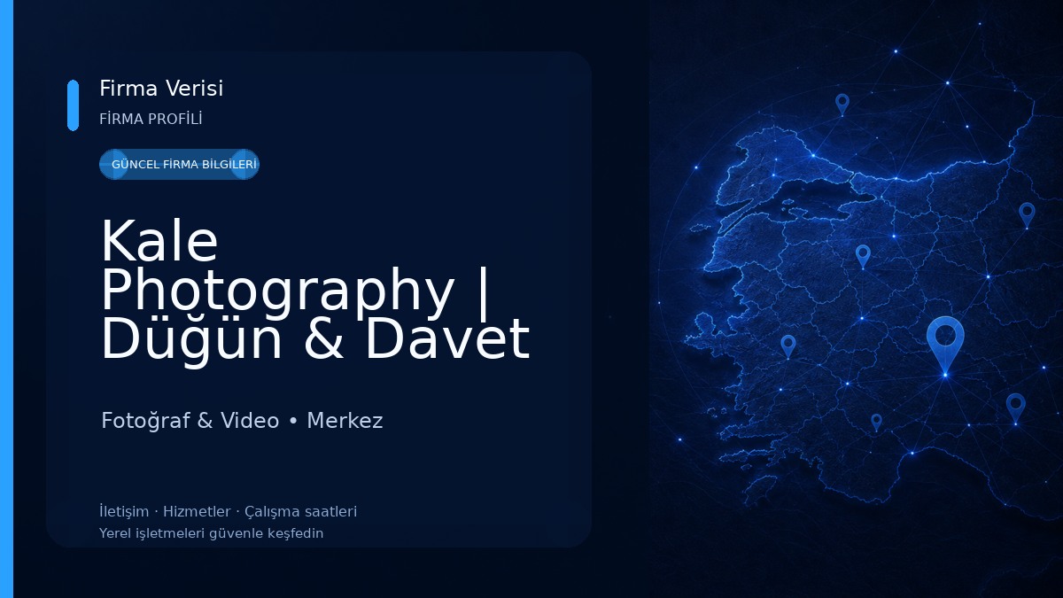 Kale Photography | Düğün & Davet & Organizasyon & Dış Çekim Fotoğraf & Video