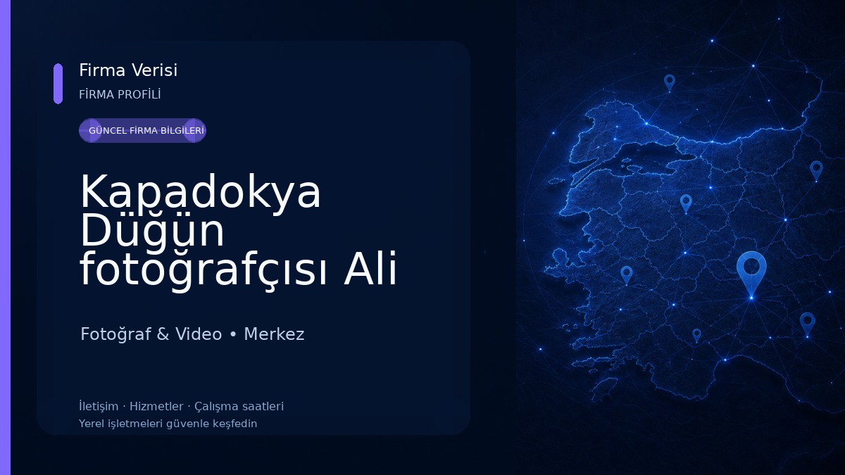 Kapadokya Düğün fotoğrafçısı Ali Özdemir Fotoğraf & Video