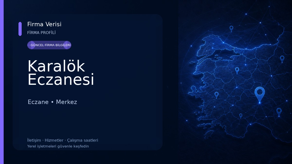 Karalök Eczanesi Eczane
