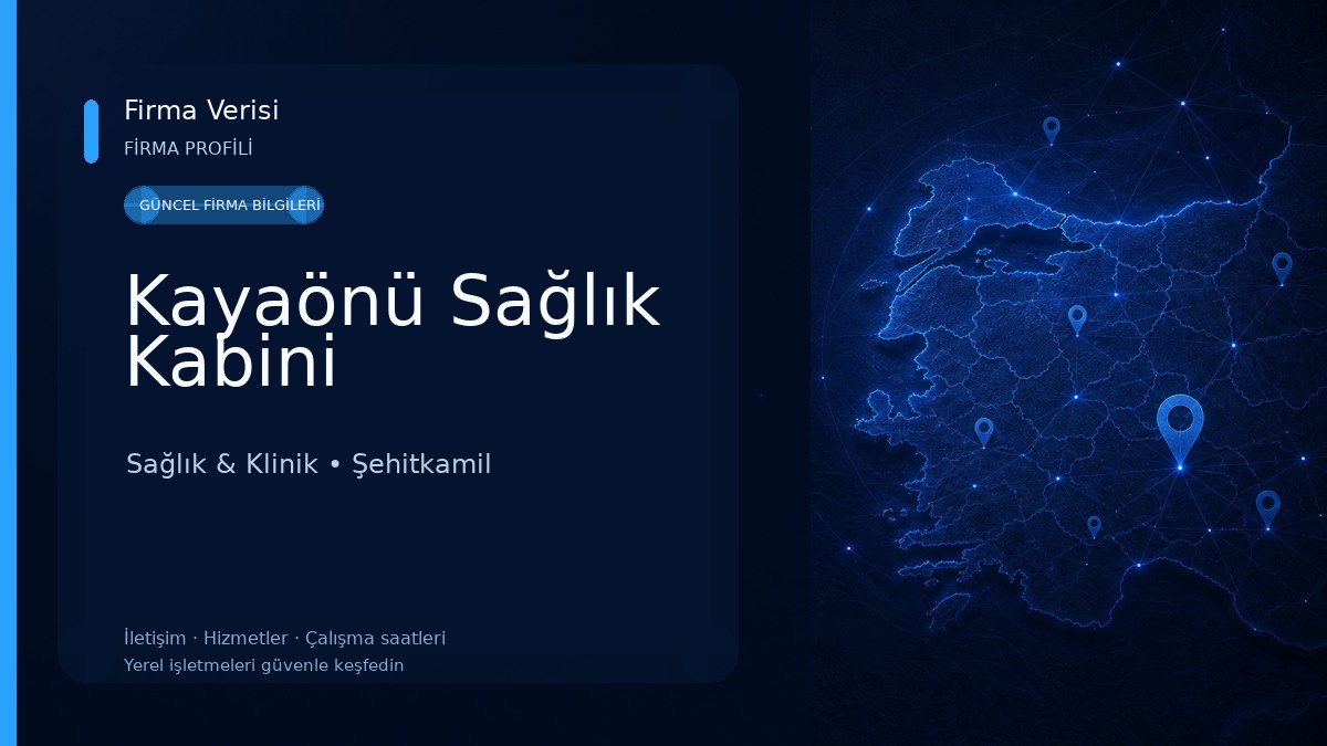 Kayaönü Sağlık Kabini 