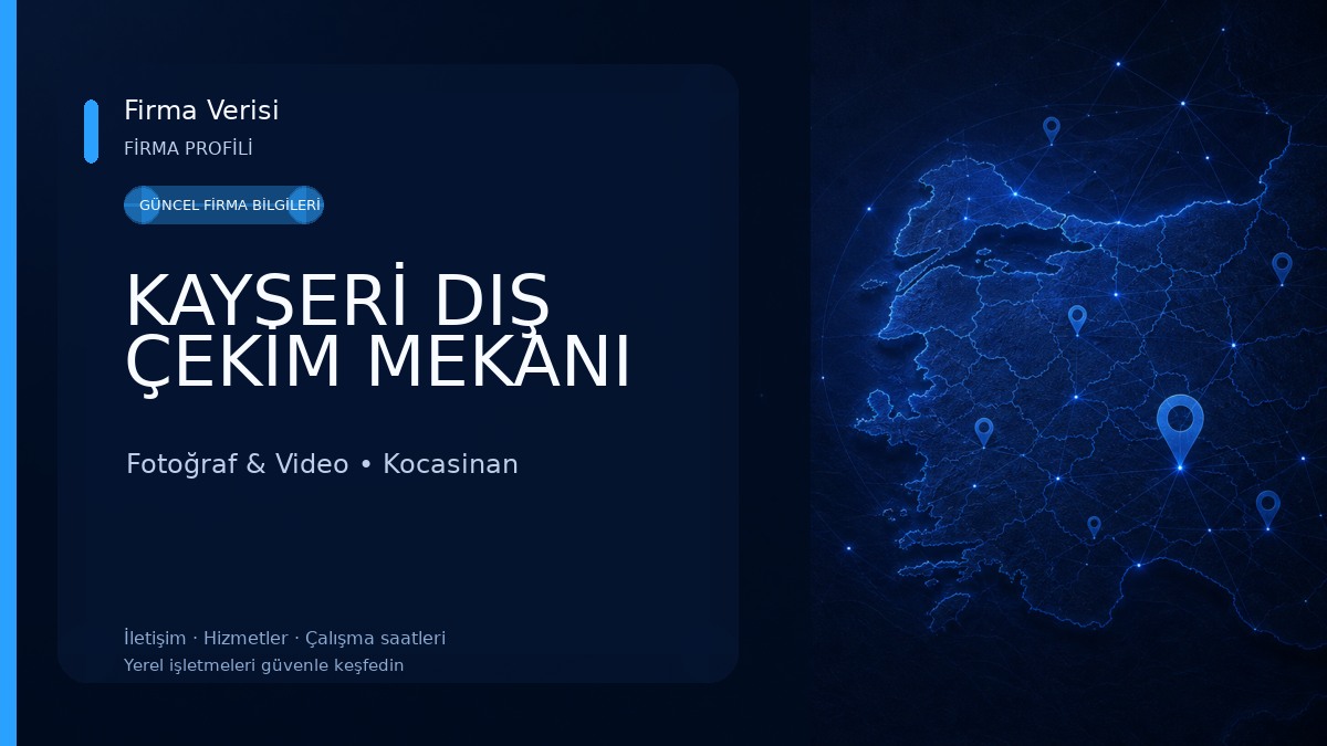 KAYSERİ DIŞ ÇEKİM MEKANI Fotoğraf & Video