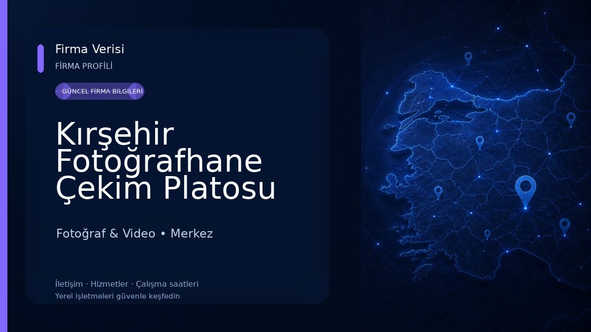 Kırşehir Fotoğrafhane Çekim Platosu Fotoğraf & Video