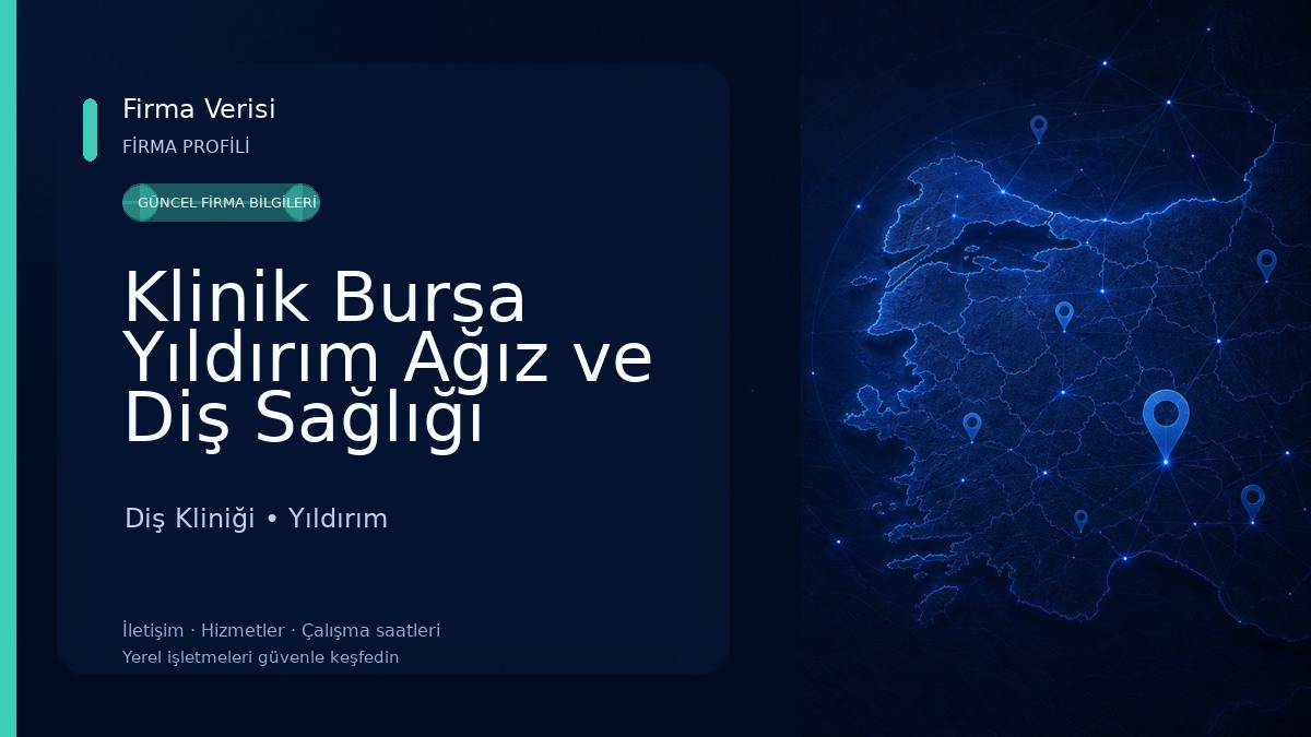 Klinik Bursa Yıldırım Ağız ve Diş Sağlığı Polikliniği Diş Kliniği