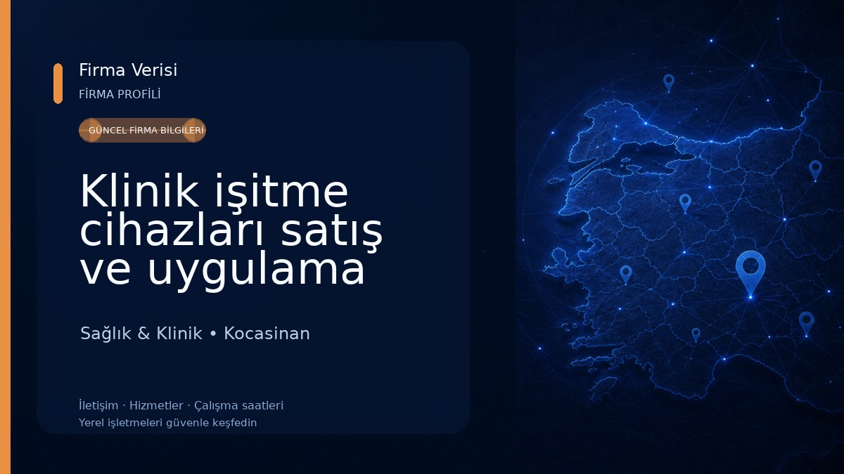Klinik işitme cihazları satış ve uygulama merkezi Sağlık & Klinik