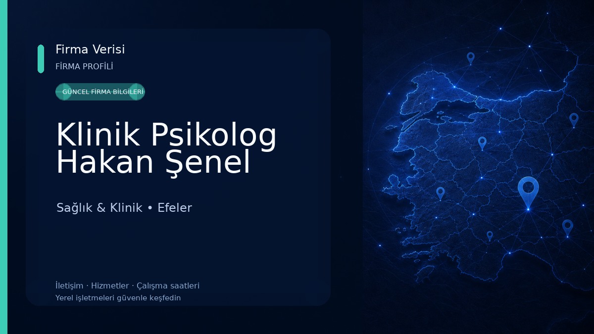 Klinik Psikolog Hakan Şenel Sağlık & Klinik