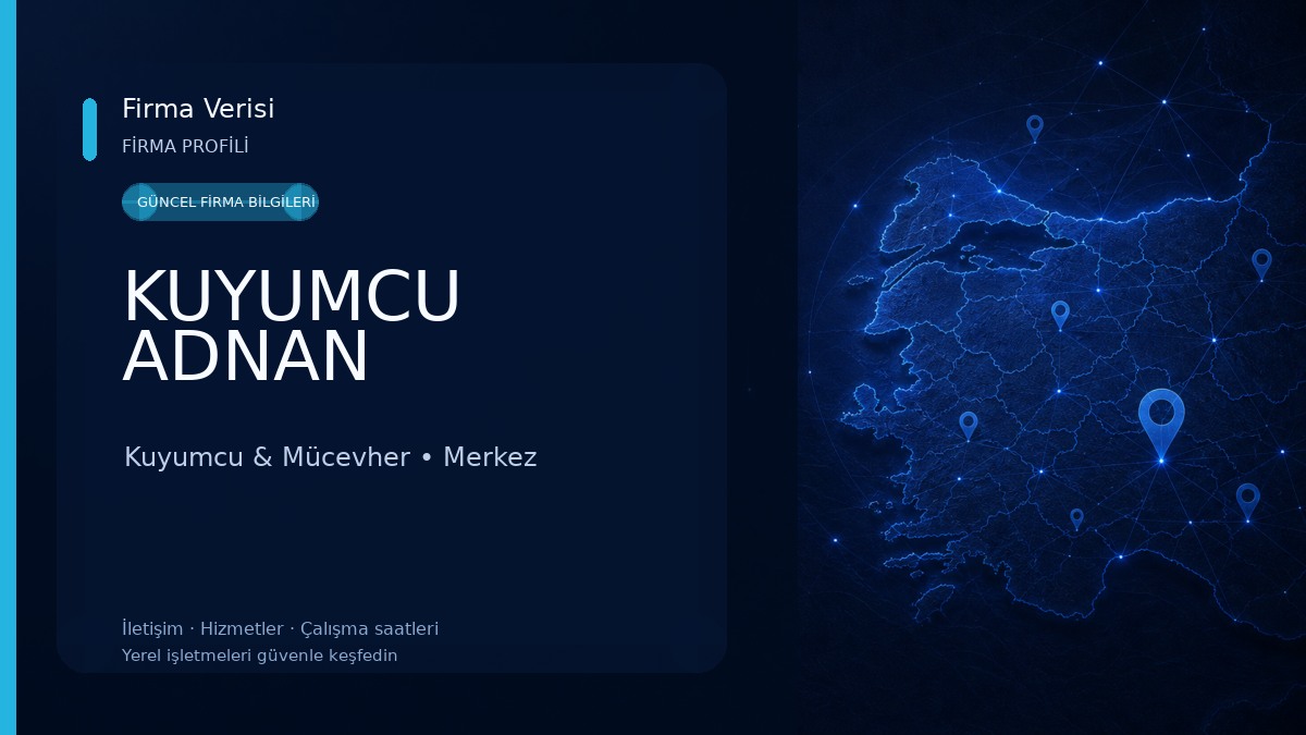 KUYUMCU ADNAN Kuyumcu & Mücevher