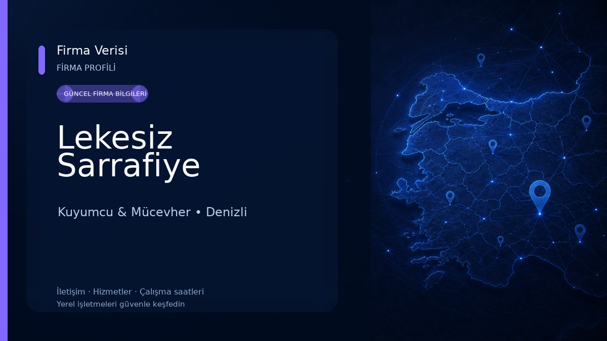 Lekesiz Sarrafiye Kuyumcu & Mücevher