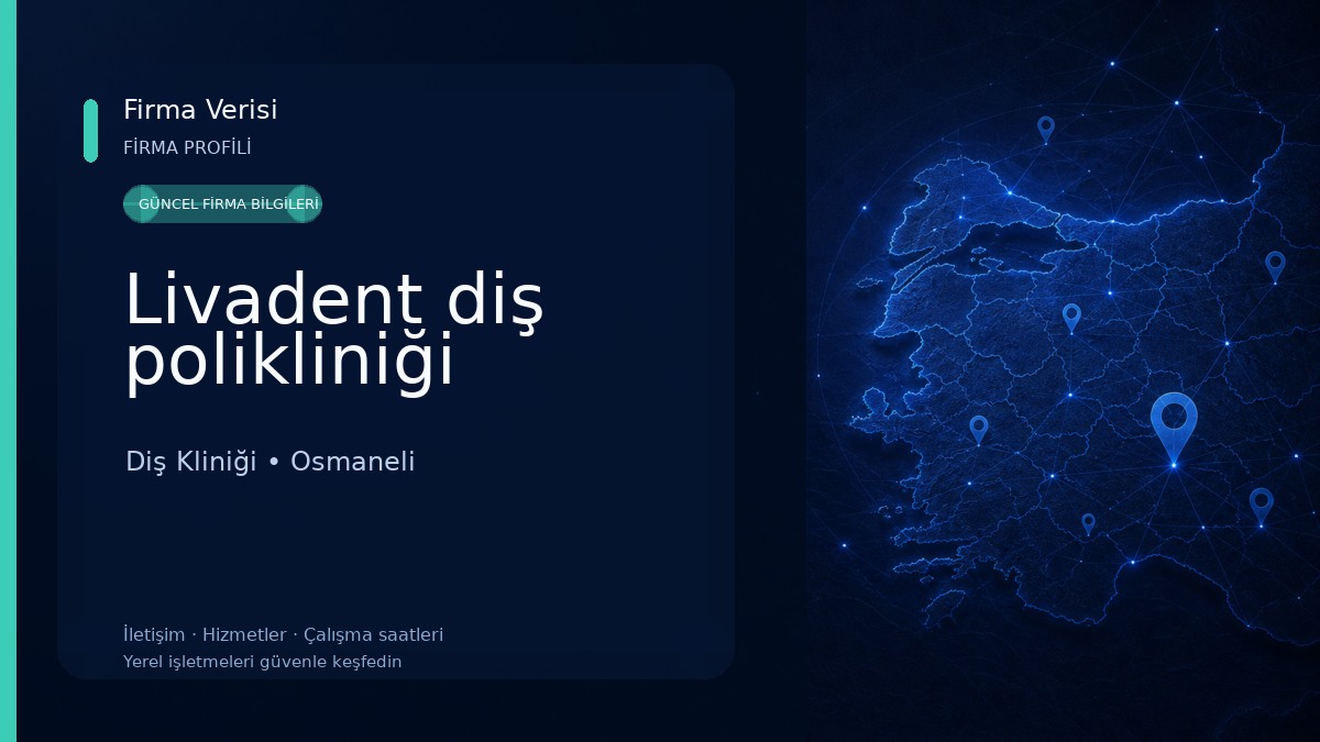 Livadent diş polikliniği Diş Kliniği