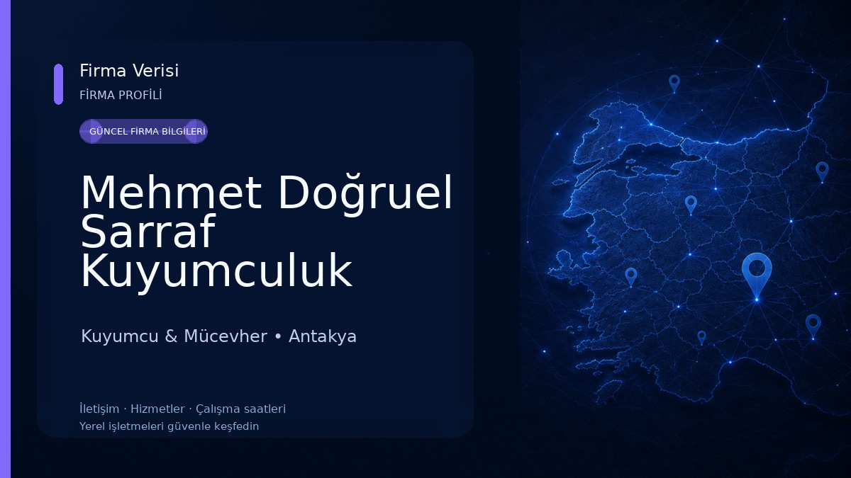 Mehmet Doğruel Sarraf Kuyumculuk Kuyumcu & Mücevher