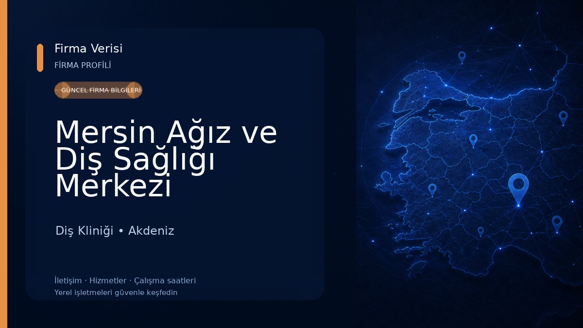 Mersin Ağız ve Diş Sağlığı Merkezi Diş Kliniği
