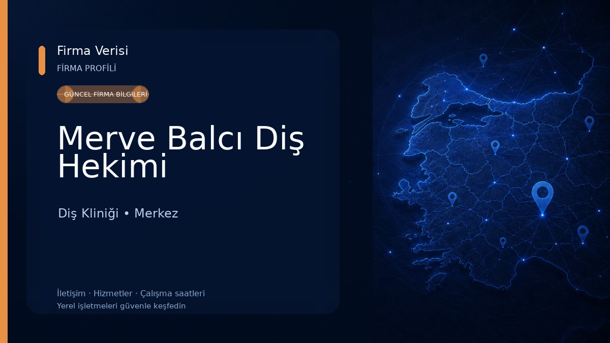 Merve Balcı Diş Hekimi 