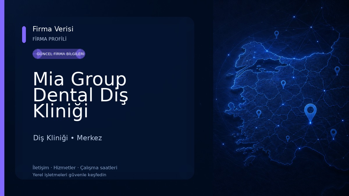 Mia Group Dental Diş Kliniği Diş Kliniği