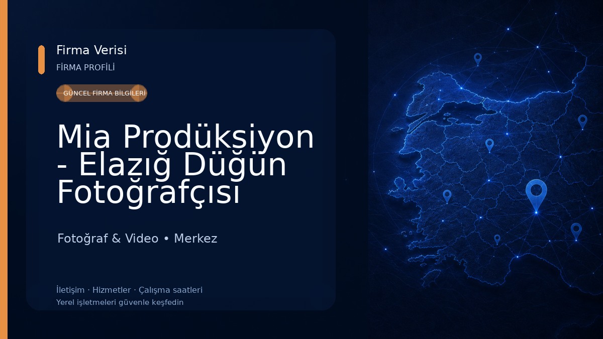 Mia Prodüksiyon - Elazığ Düğün Fotoğrafçısı Fotoğraf & Video