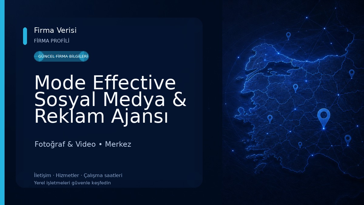 Mode Effective Sosyal Medya & Reklam Ajansı Fotoğraf & Video
