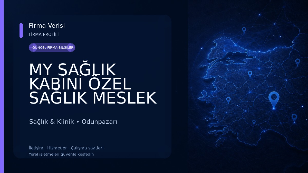 MY SAĞLIK KABİNİ ÖZEL SAĞLIK MESLEK HİZMET BİRİMİ HEMŞİRE MELTEM TÜRK Sağlık & Klinik