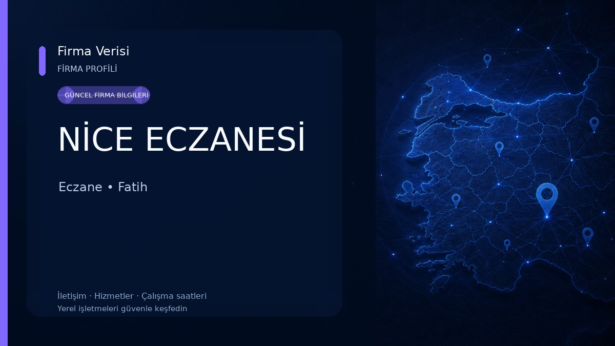 NİCE ECZANESİ 