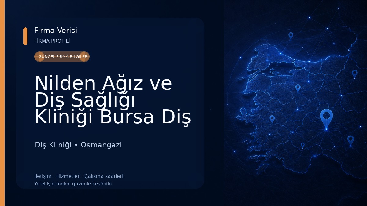 Nilden Ağız ve Diş Sağlığı Kliniği Bursa Diş Kliniği Diş Kliniği