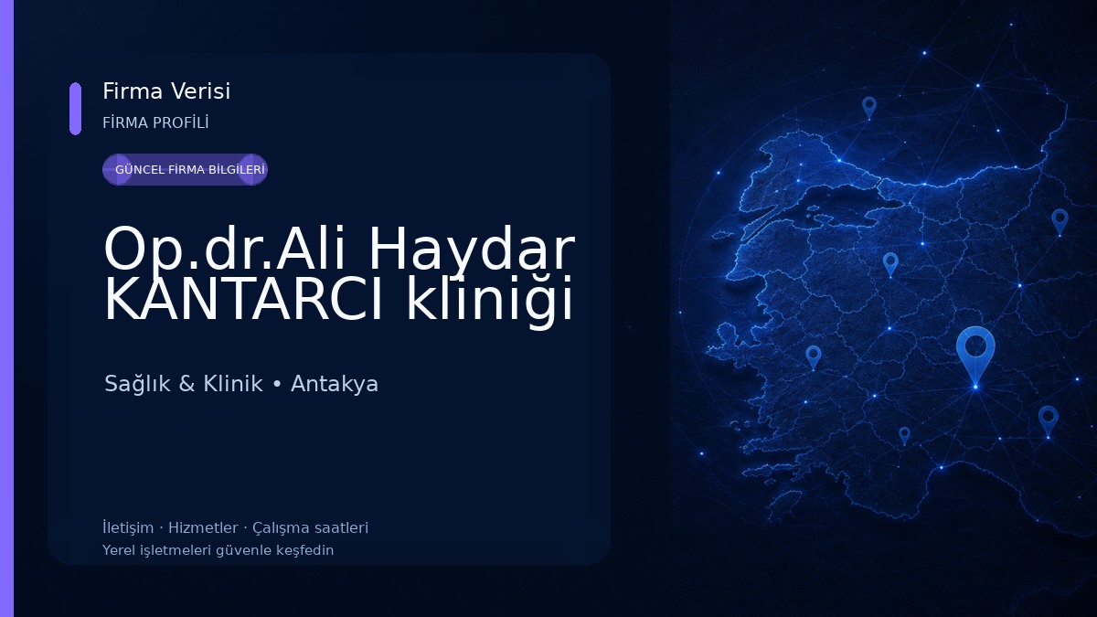 Op.dr.Ali Haydar KANTARCI kliniği Sağlık & Klinik