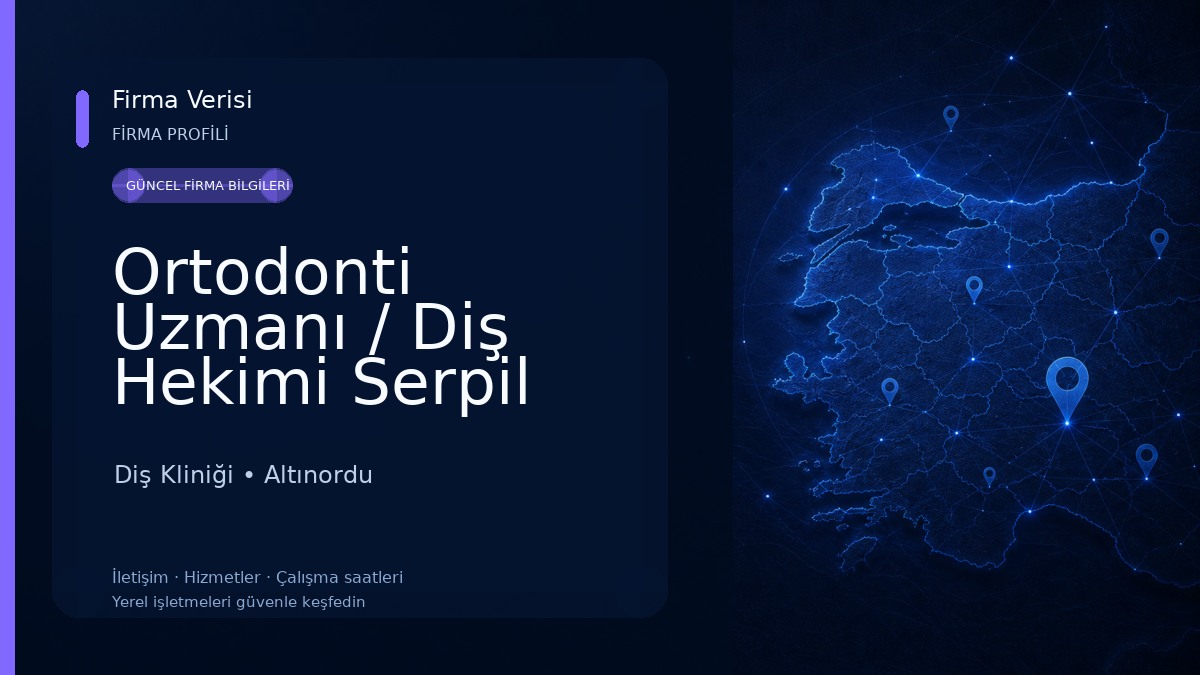 Ortodonti Uzmanı / Diş Hekimi Serpil Koşgin Bakkal Diş Kliniği