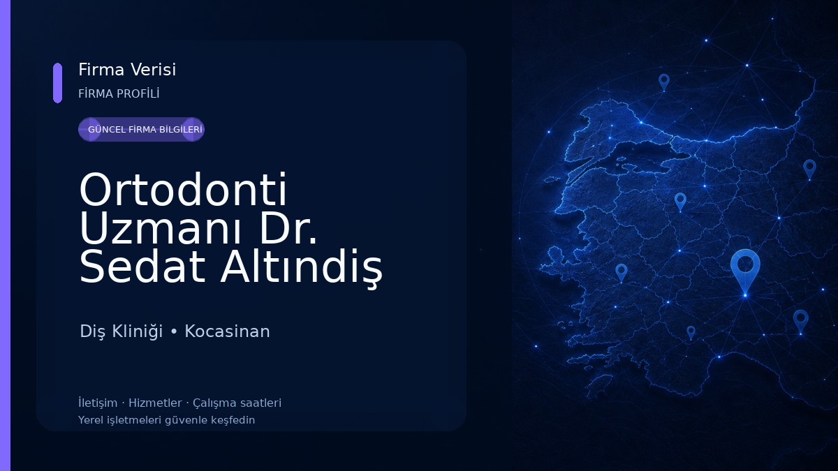 Ortodonti Uzmanı Dr. Sedat Altındiş 