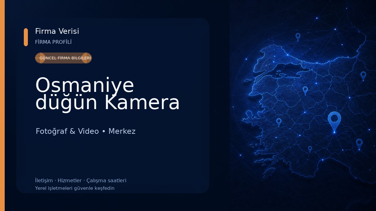Osmaniye düğün Kamera 