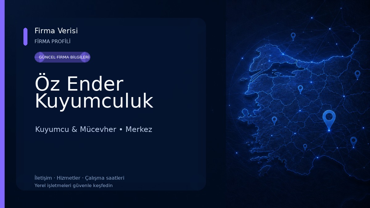 Öz Ender Kuyumculuk Kuyumcu & Mücevher