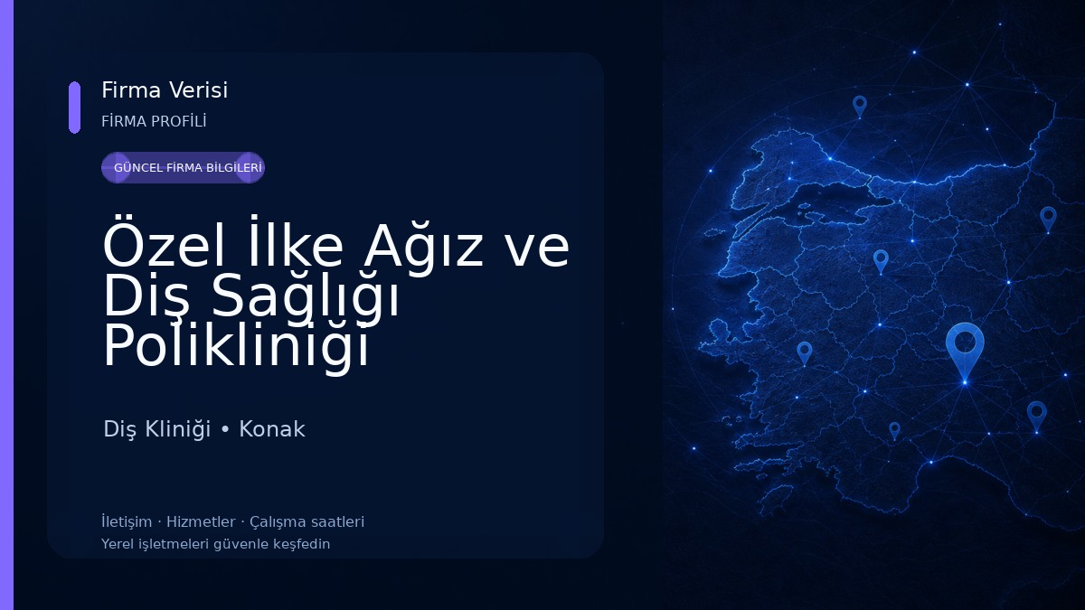 Özel İlke Ağız ve Diş Sağlığı Polikliniği Diş Kliniği