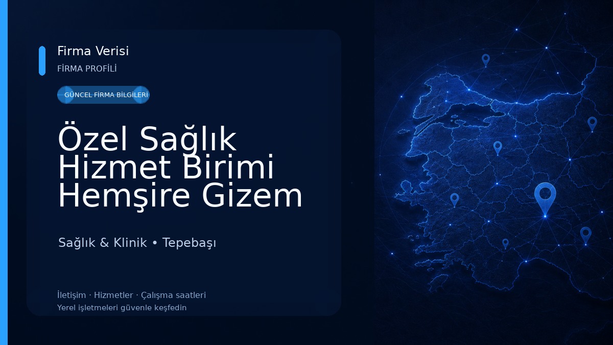 Özel Sağlık Hizmet Birimi Hemşire Gizem Coşkunpınar Sağlık & Klinik