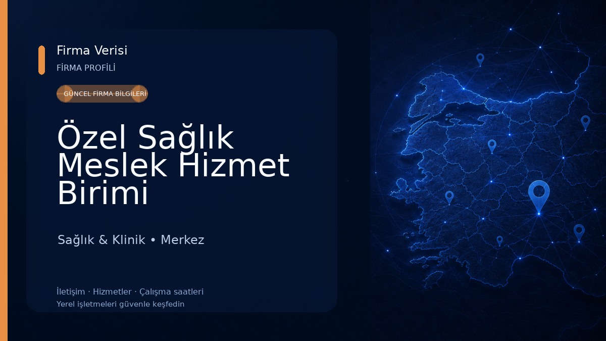 Özel Sağlık Meslek Hizmet Birimi Fizyoterapist Gözde Özcan 