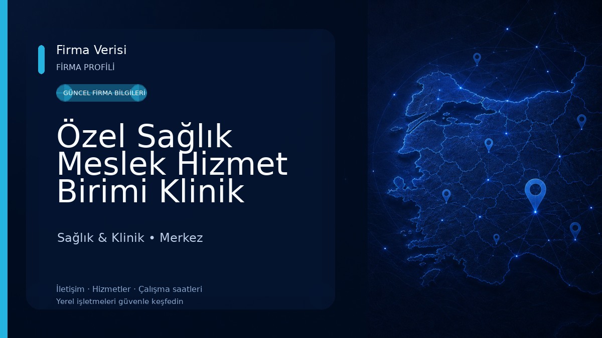 Özel Sağlık Meslek Hizmet Birimi Klinik Psikolog Kemal Alimoğlu 