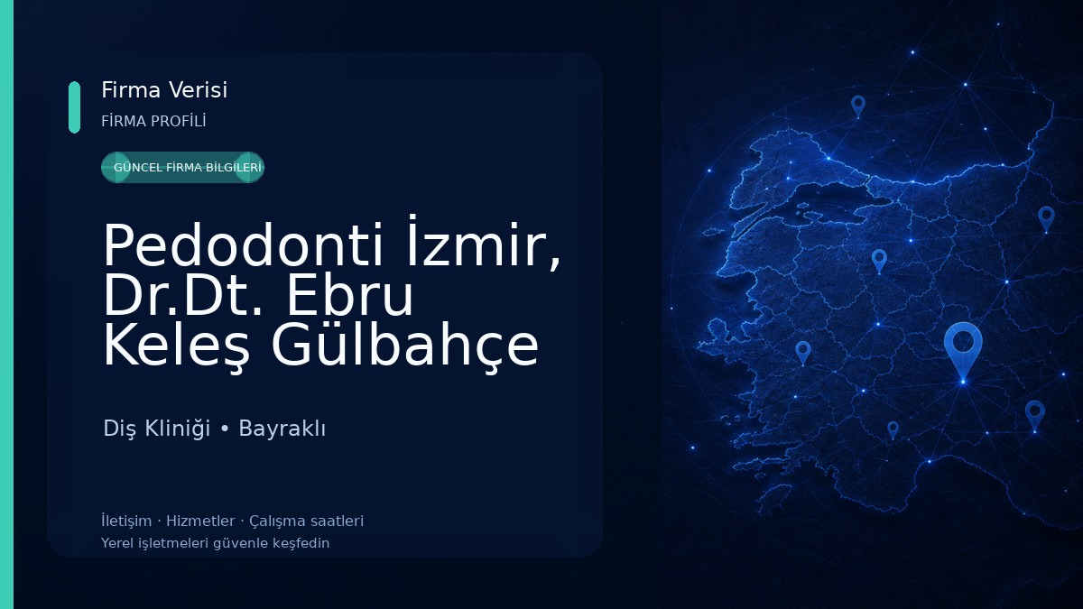 Pedodonti İzmir, Dr.Dt. Ebru Keleş Gülbahçe Diş Kliniği