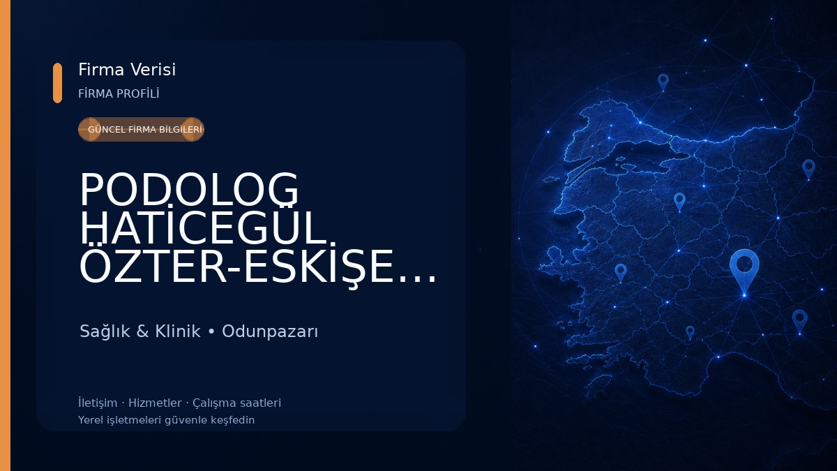 PODOLOG HATİCEGÜL ÖZTER-ESKİŞEHİR AYAK SAĞLIĞI MERKEZİ Sağlık & Klinik