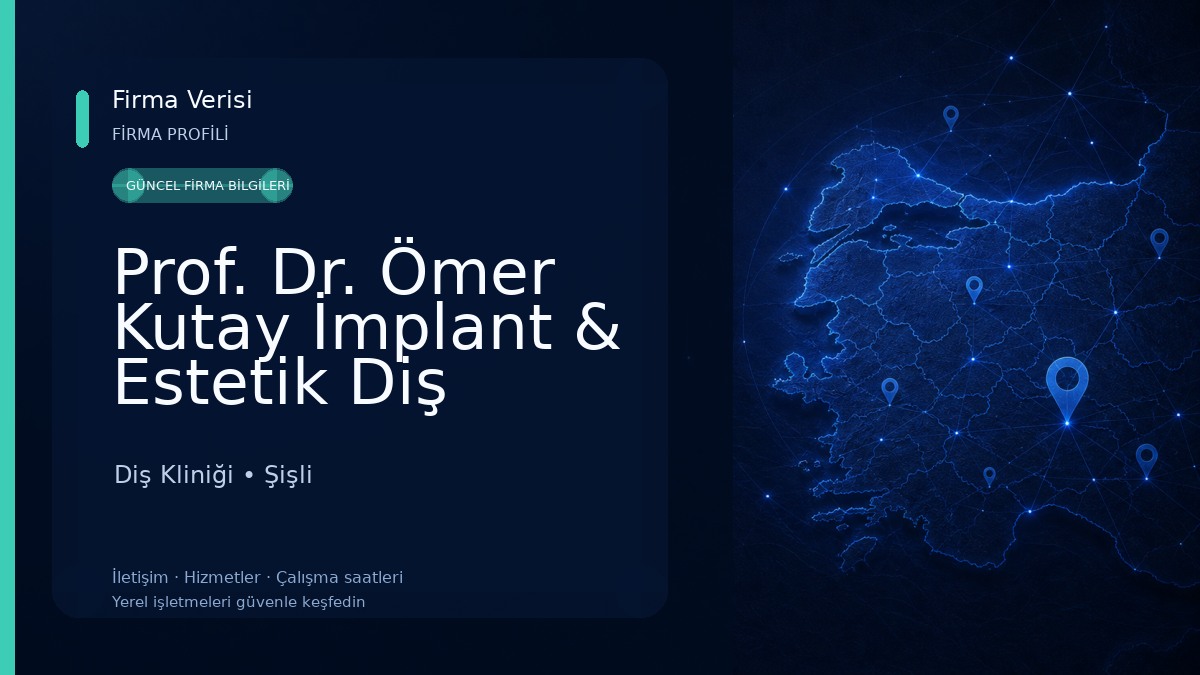 Prof. Dr. Ömer Kutay İmplant & Estetik Diş Kliniği Diş Kliniği