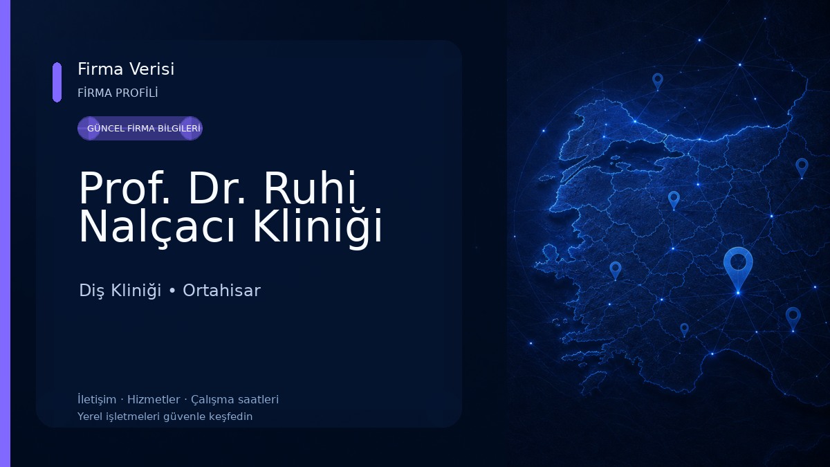 Prof. Dr. Ruhi Nalçacı Kliniği Diş Kliniği