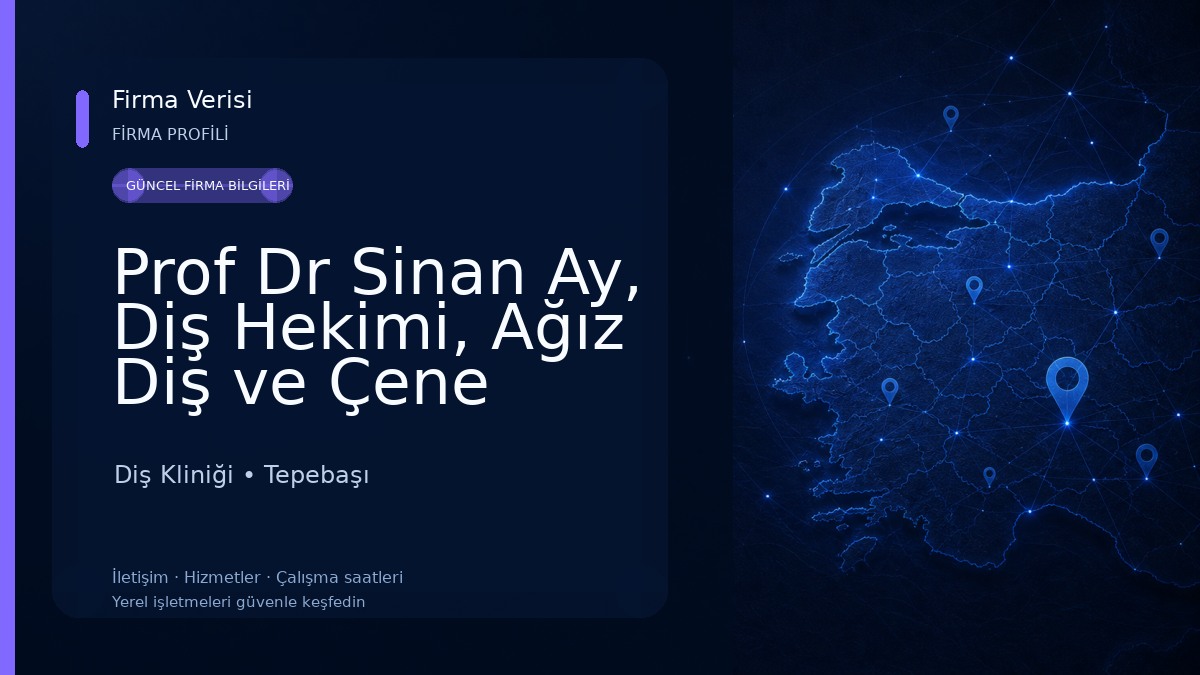 Prof Dr Sinan Ay, Diş Hekimi, Ağız Diş ve Çene Cerrahisi Uzmanı Diş Kliniği