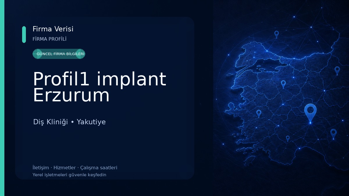 Profil1 implant Erzurum Diş Kliniği