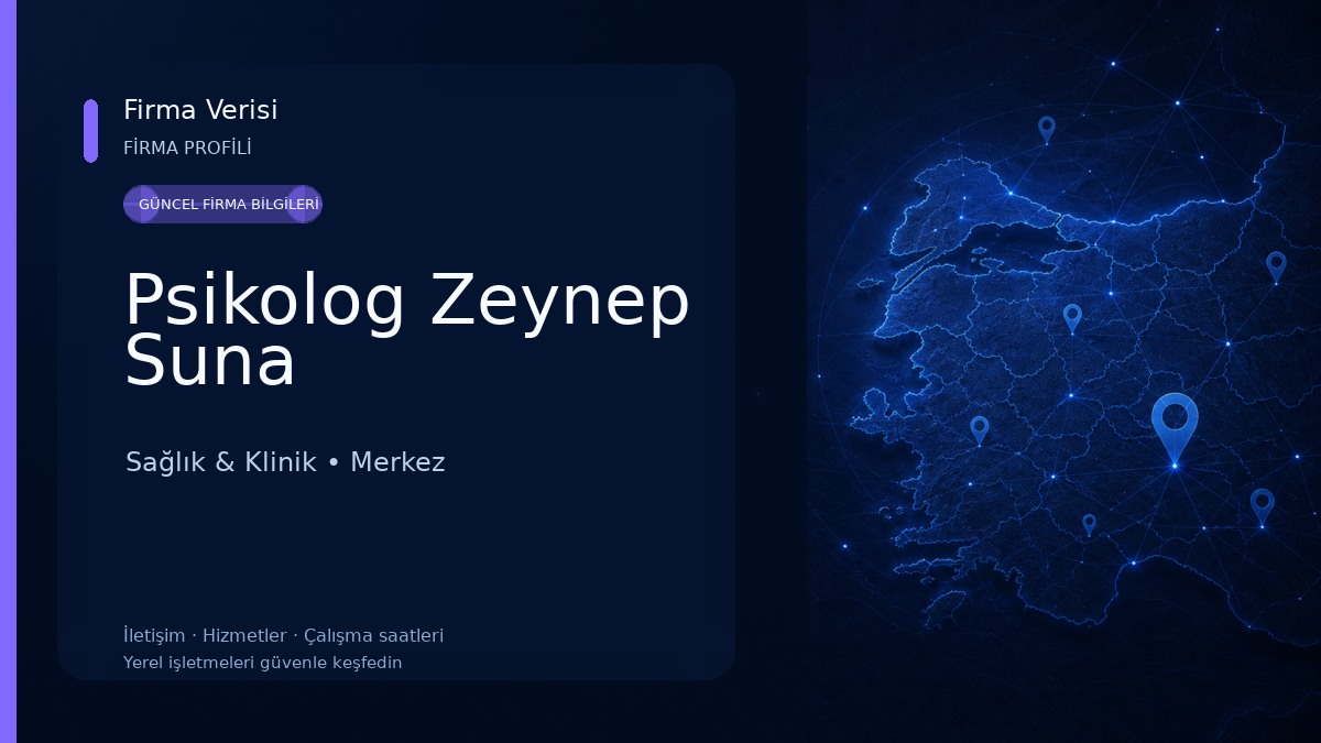 Psikolog Zeynep Suna 